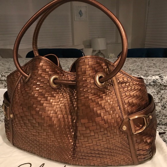 🎉HP✨SOLD!✨Cole Haan Genevieve Woven Leather Bag - Picture 2 of 8